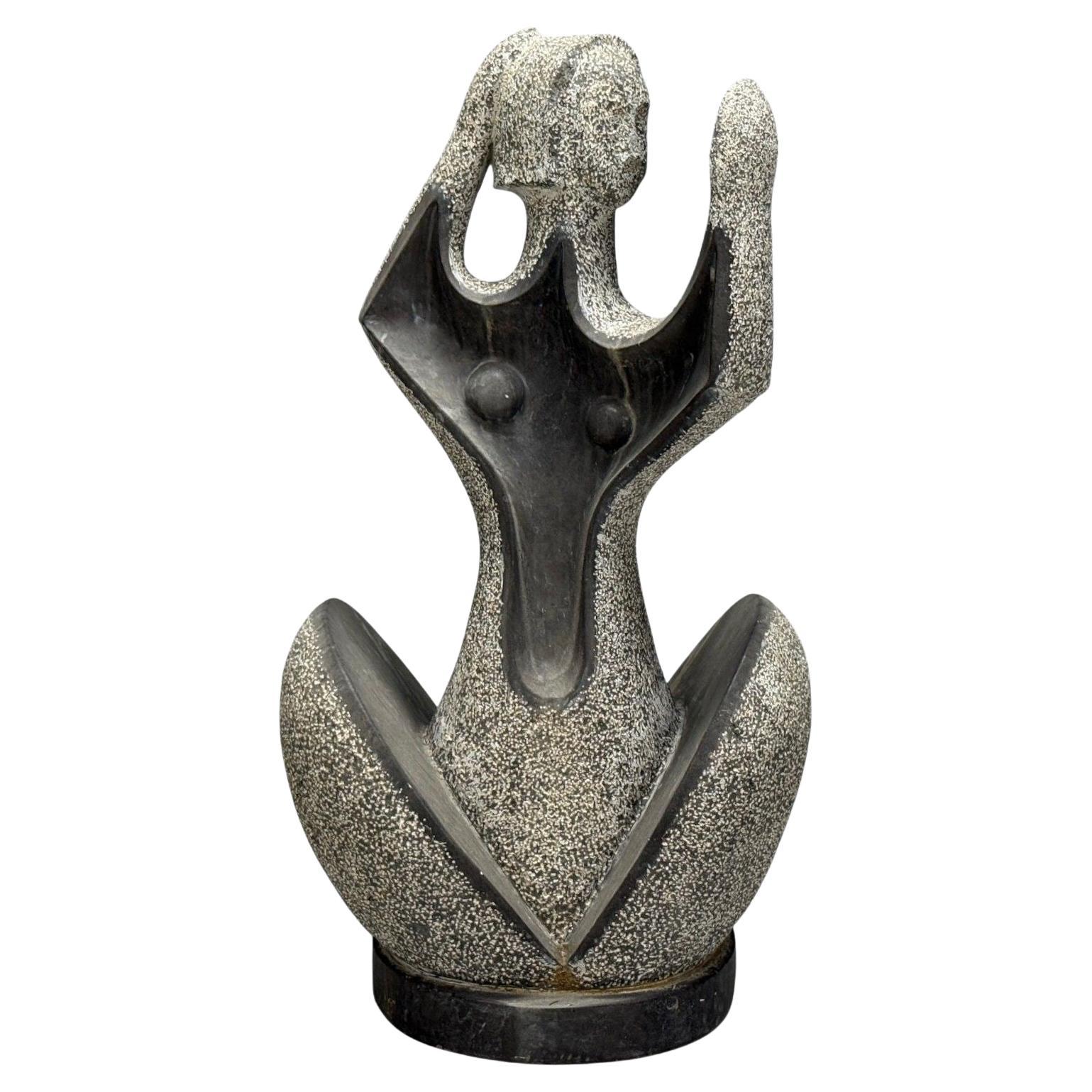 Organico moderno, pietra scolpita, figura femminile nuda, USA, anni '60