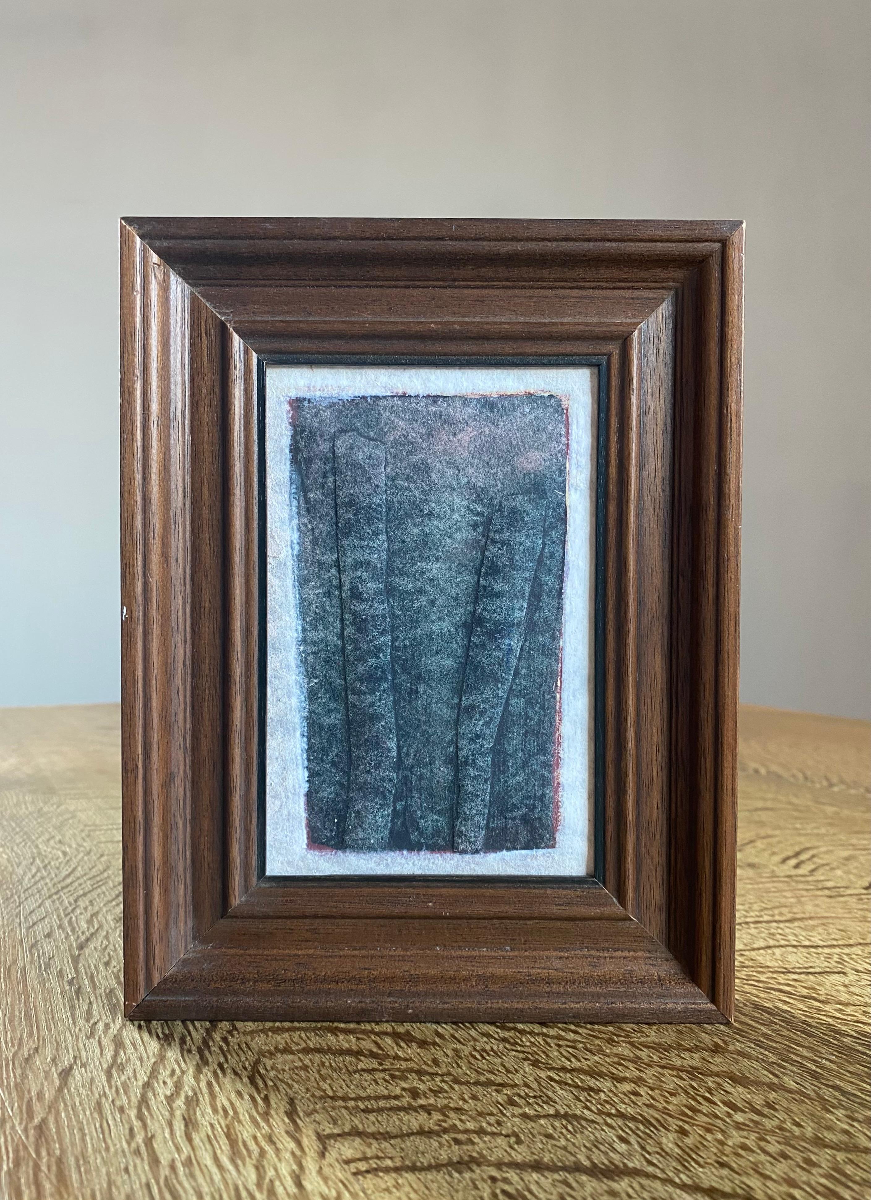 Pintura Abstracta de Papel Fundido Moderno Orgánico Estadounidense en venta