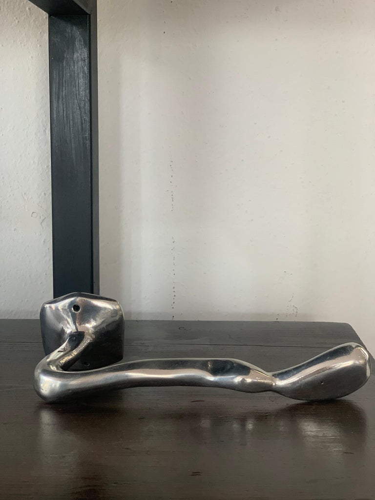 Organic Modern Cast Aluminum Toilet Paper Holder by David Marshall