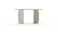 Organic Modern Catus Console in Terrazzo beige