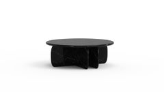 Organic Modern Center Table Catus in Nero Marquina Marble