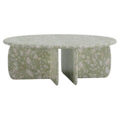 Organic Modern Center Table Catus in Sage Terrazzo Marble
