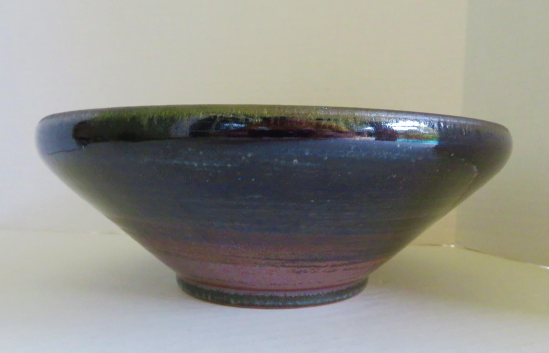Swedish Organic Modern Ceramic Bowl by Carl Harry Stålhane for DesignHuset Sweden For Sale