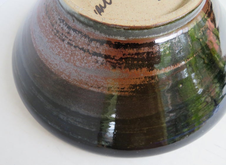 Glazed Organic Modern Ceramic Bowl by Carl Harry Stålhane for DesignHuset Sweden For Sale