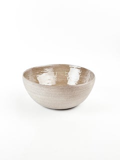 Organic Modern Ceramic Bowl, Handmade Stoneware, Digital Provenance