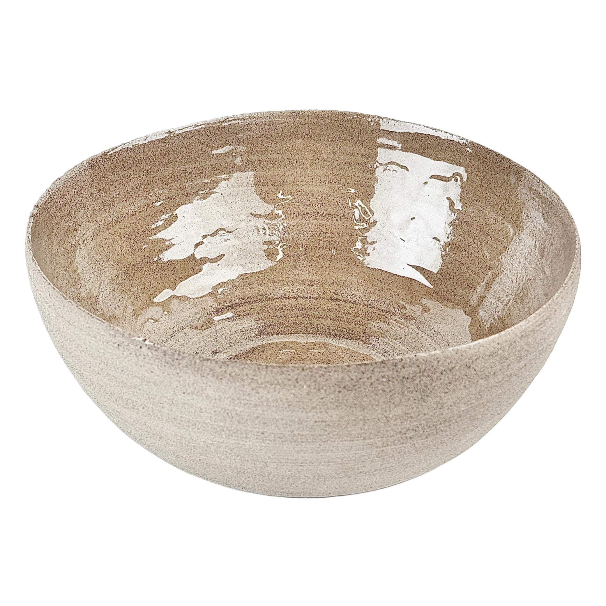 Organic Modern Ceramic Bowl, Handmade Stoneware, Digital Provenance