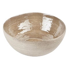 Organic Modern Ceramic Bowl, Handmade Stoneware, Digital Provenance