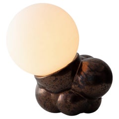 Organic Modern Ceramic Bubbly Botryoidal Lamp Mini Bronze by Forma Rosa Studio