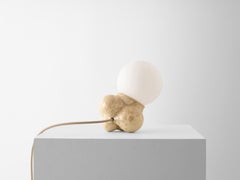 Organic Modern Ceramic Bubbly Botryoidal Lamp Mini Cream by Forma Rosa Studio
