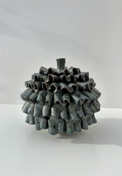 Organic Modern Ceramic Spotted Glaze Vase