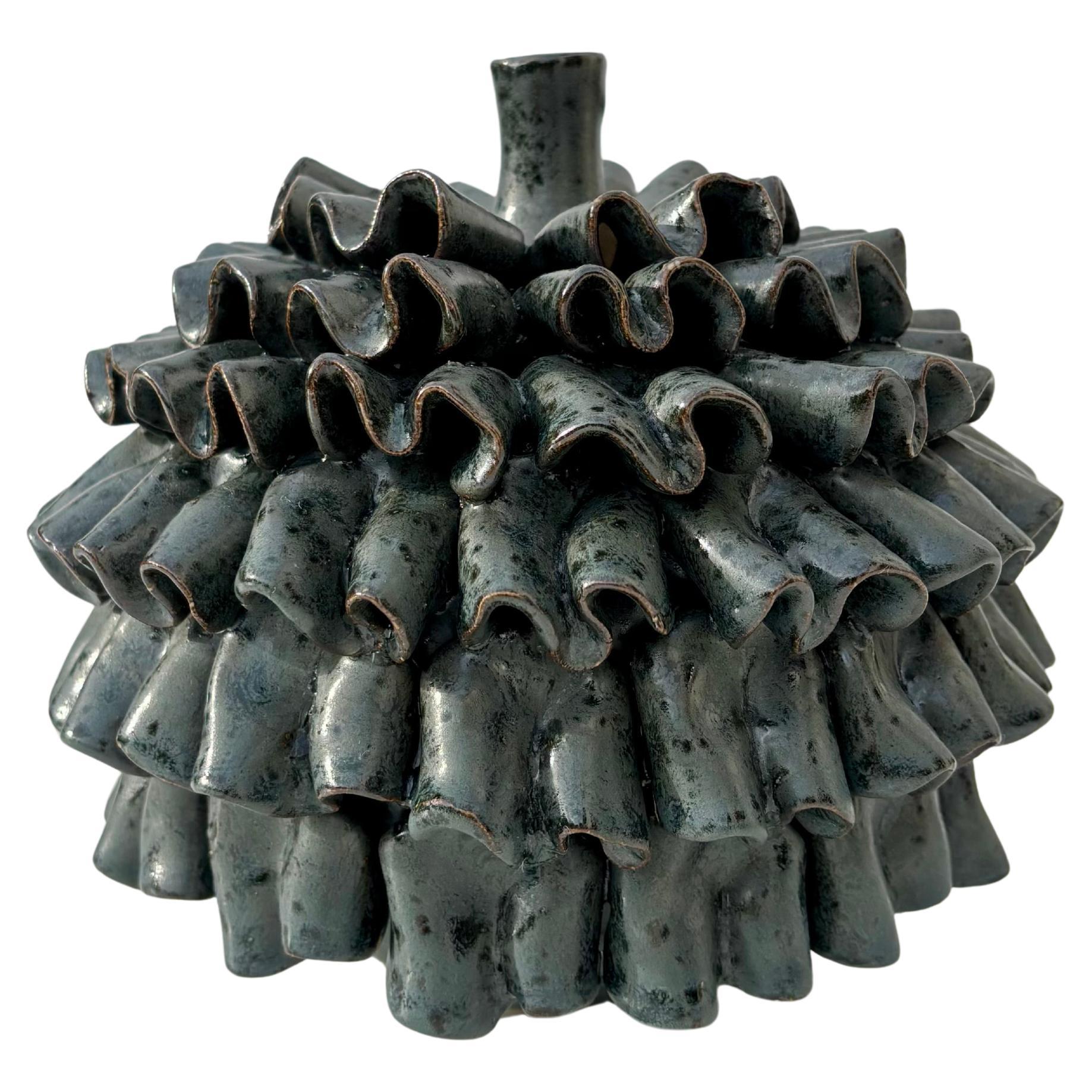 Organic Modern Ceramic Spotted Glaze Vase