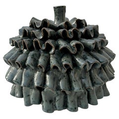 Organic Modern Ceramic Spotted Glaze Vase