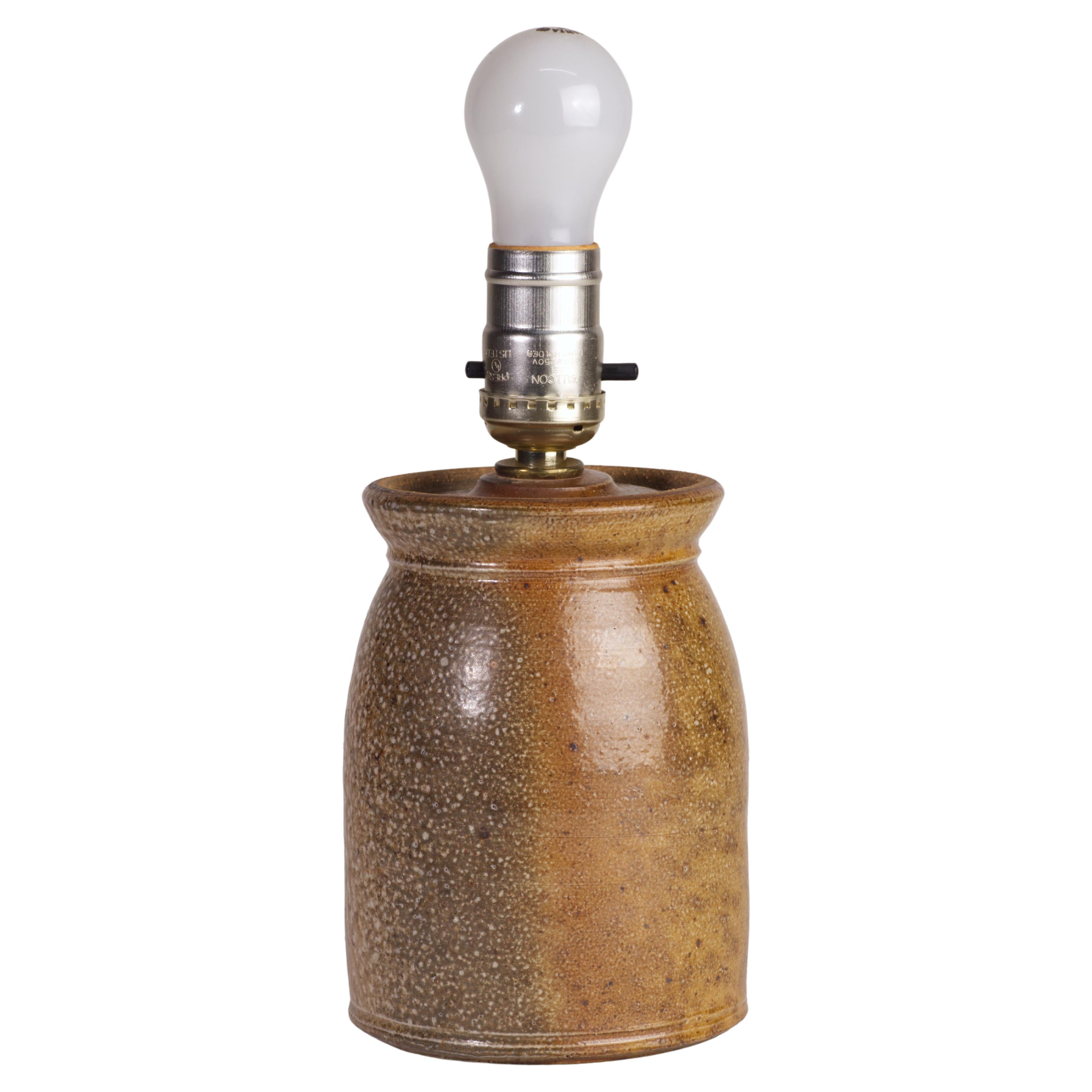 Organic Modern Ceramic Table Accent Lamp, American Art Studio Pottery