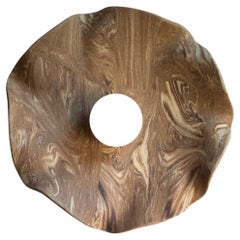 Organic modern ceramic wall sconce