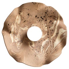 Organic modern ceramic wall sconce