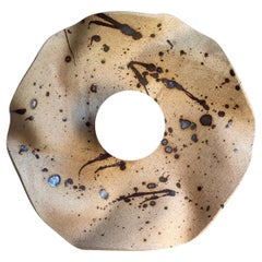 Organic modern ceramic wall sconce