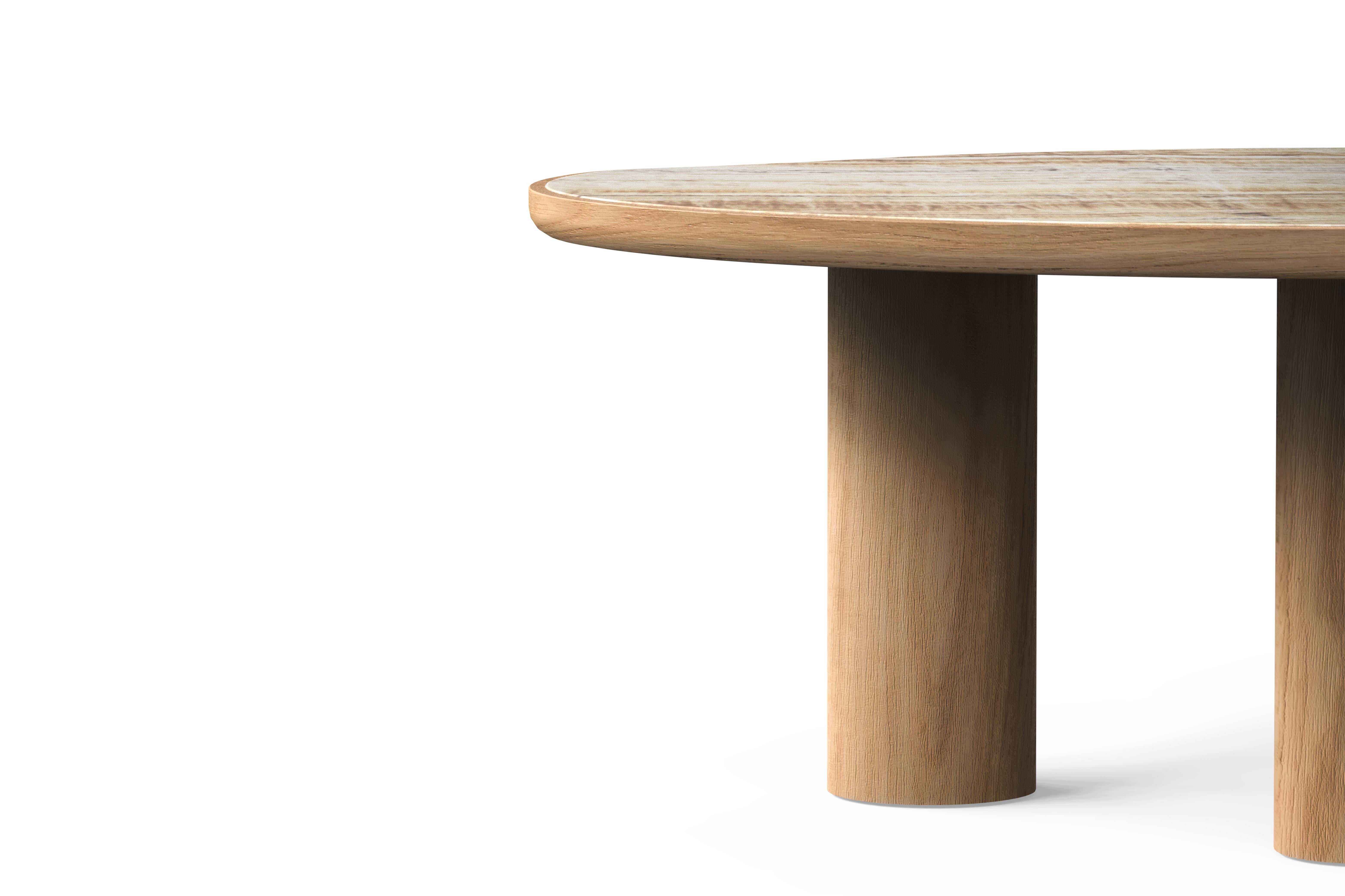 Table de salle à manger bio moderne Cerdeira, Onyx Miel, Oak, Handmade Greenapple Neuf - En vente à Lisboa, PT