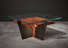 Organic Modern Cocktail Table, Limited Series, Figured Black Walnut: Homura