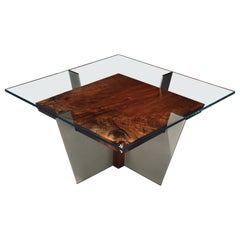 Modern Organic Cocktail Table, Limited Series, Figured Black Walnut - Homura