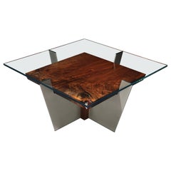 Modern Organic Cocktail Table, Limited Series, Figured Black Walnut - Homura