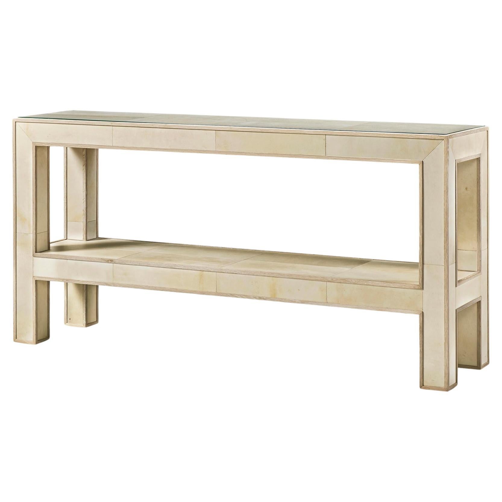 Organic Modern Console Table For Sale