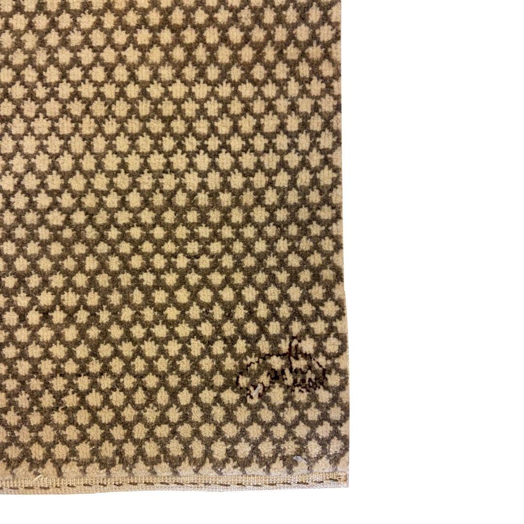 Indiano Tappeto di lana organico moderno crema e grigio, 2' x 3' in vendita
