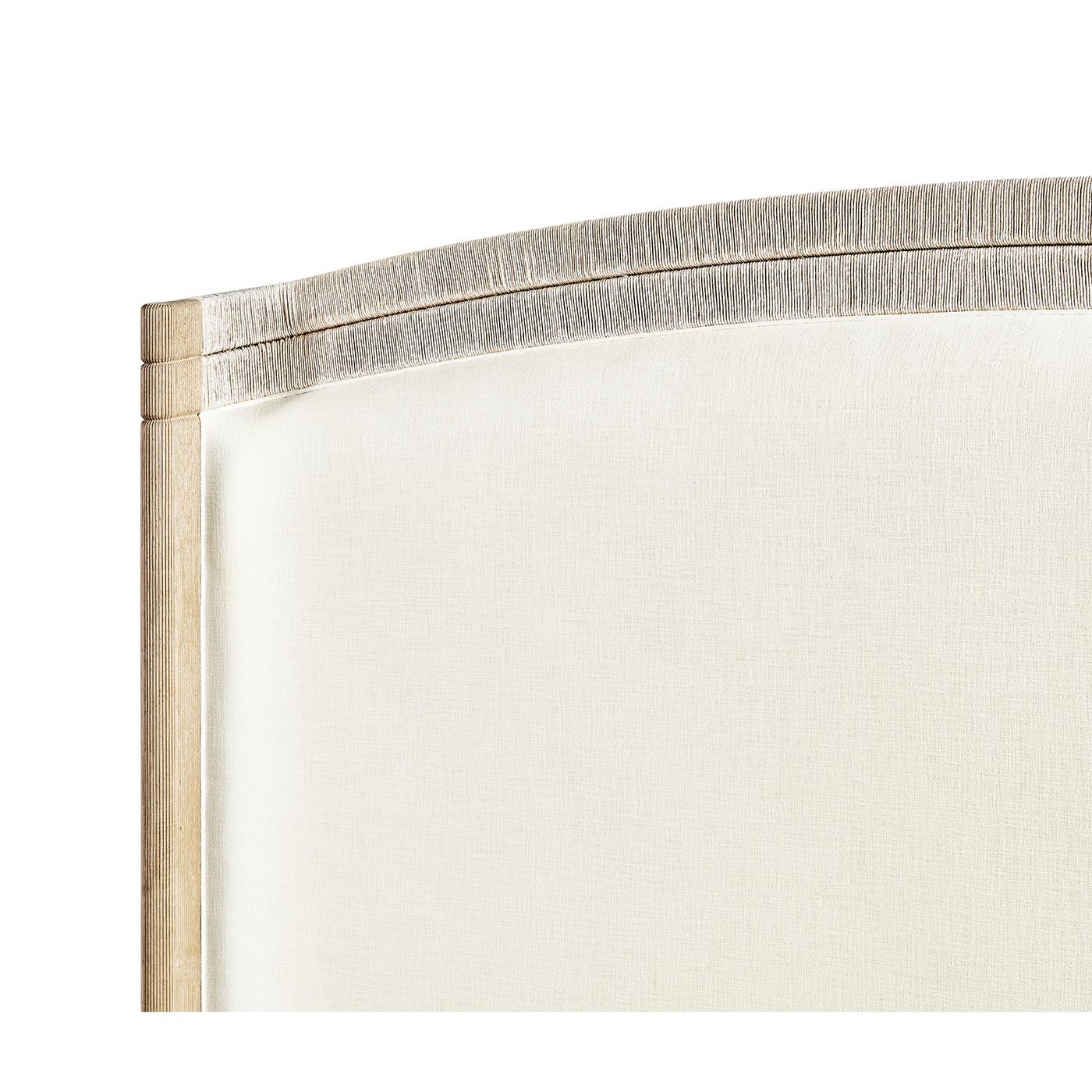 Contemporary Organic Modern Danish Cord King Bed For Sale