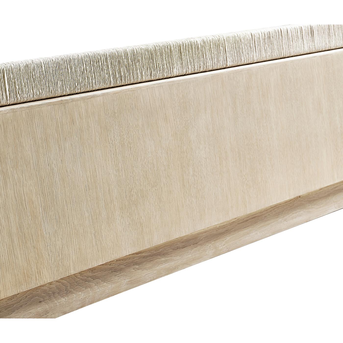 Organic Modern Danish Cord King Bed For Sale 2
