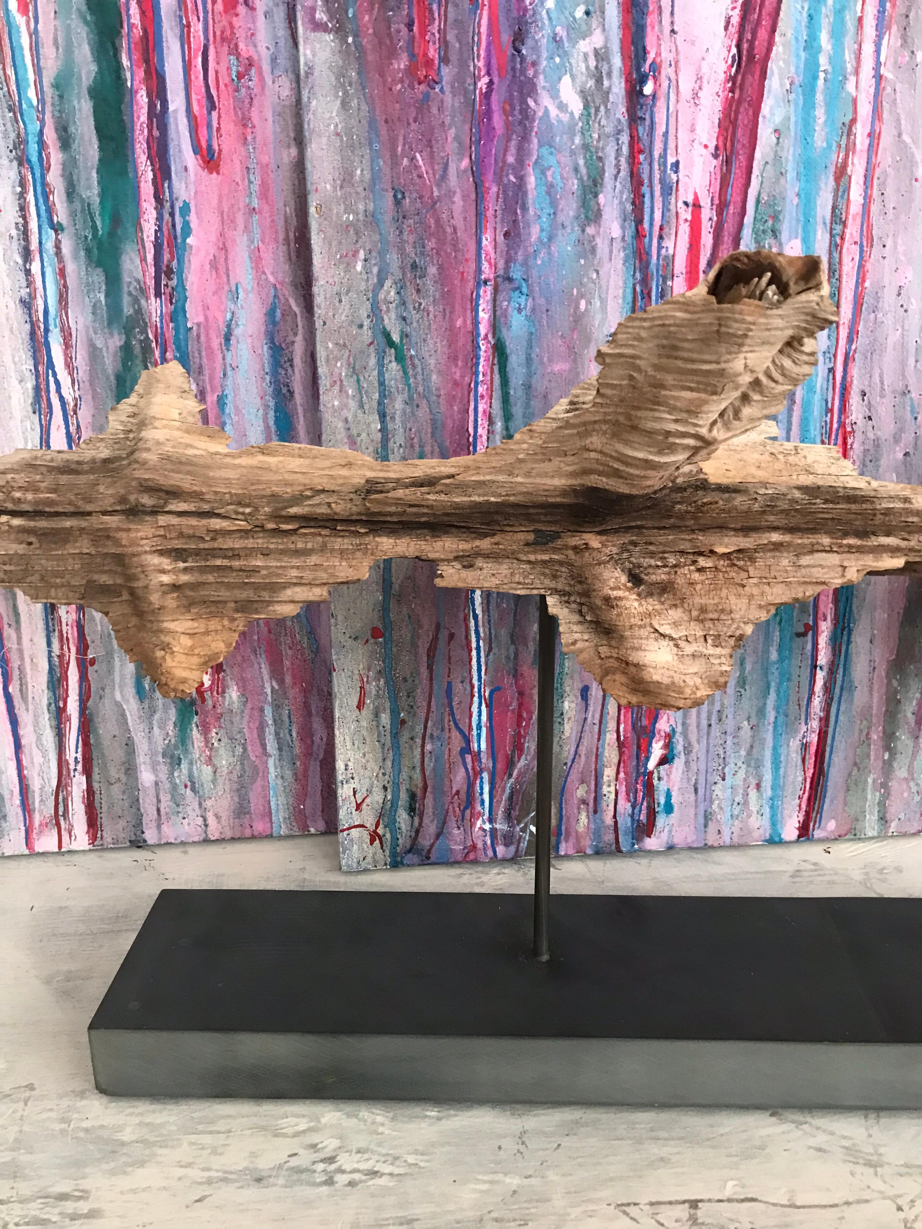 Hand-Crafted Organic Modern Decorative Mantle Sculpture