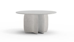 Tavolo da pranzo moderno organico Catus in marmo bianco Estremoz