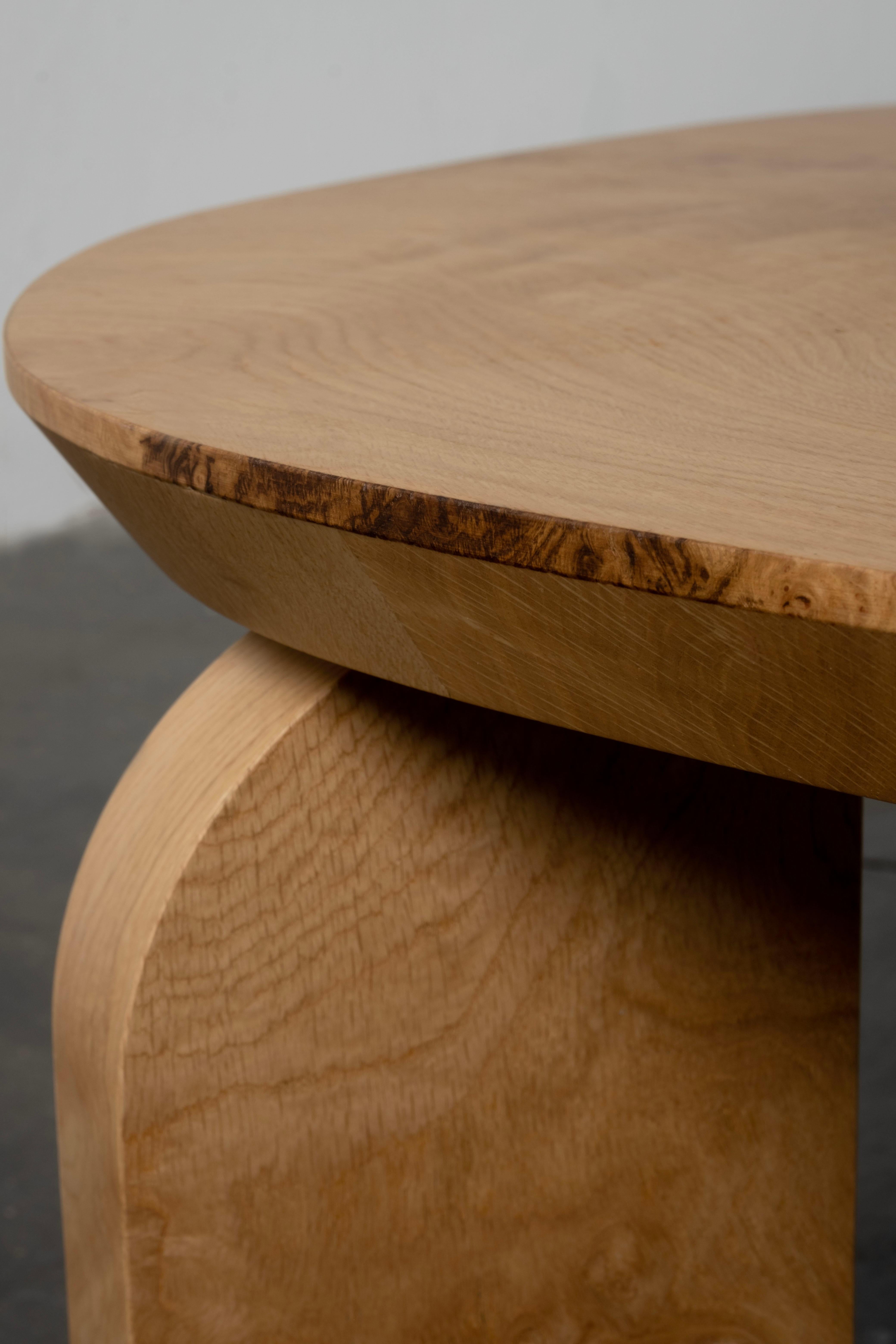 Organic Modern Dornes Coffee Table, Oak Root, Handmade in Portugal by Greenapple For Sale 3