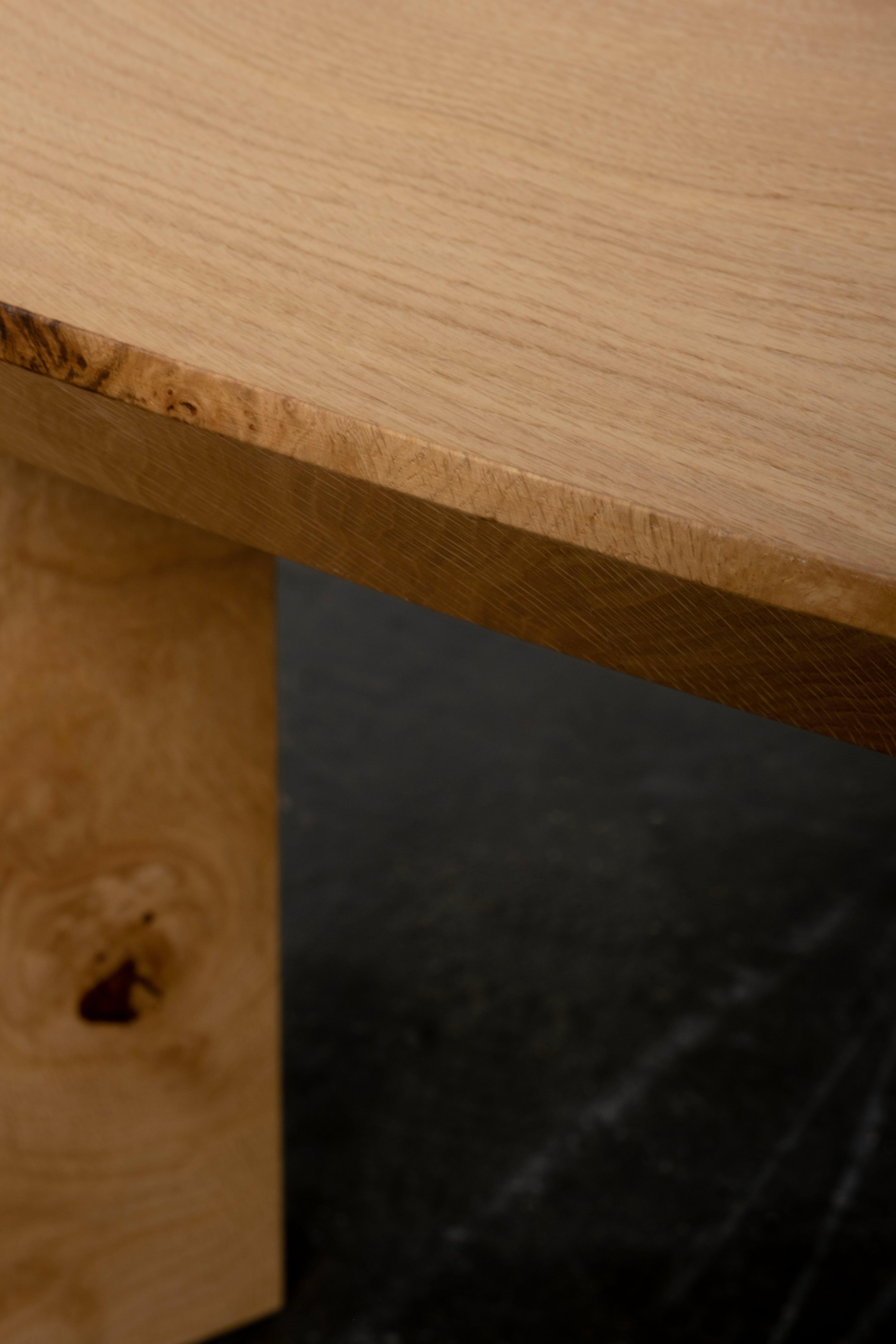 Organic Modern Dornes Coffee Table, Oak Root, Handmade in Portugal by Greenapple For Sale 2
