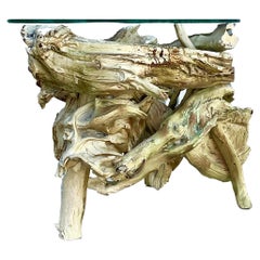 Organic Modern Driftwood Side Table