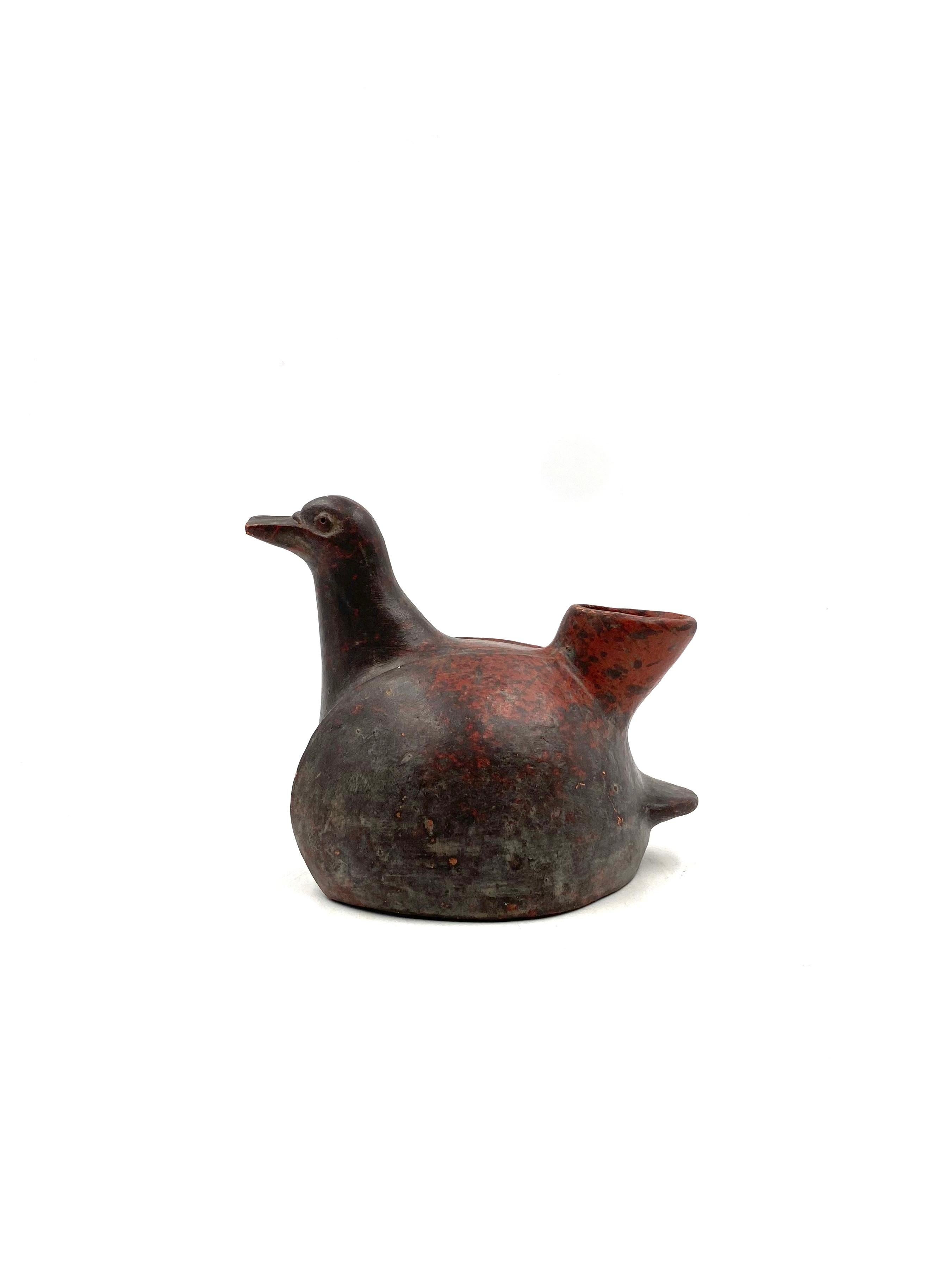 Organic Modern Organic modern duck shaped jug ceramic, Mexico 1970s For Sale
