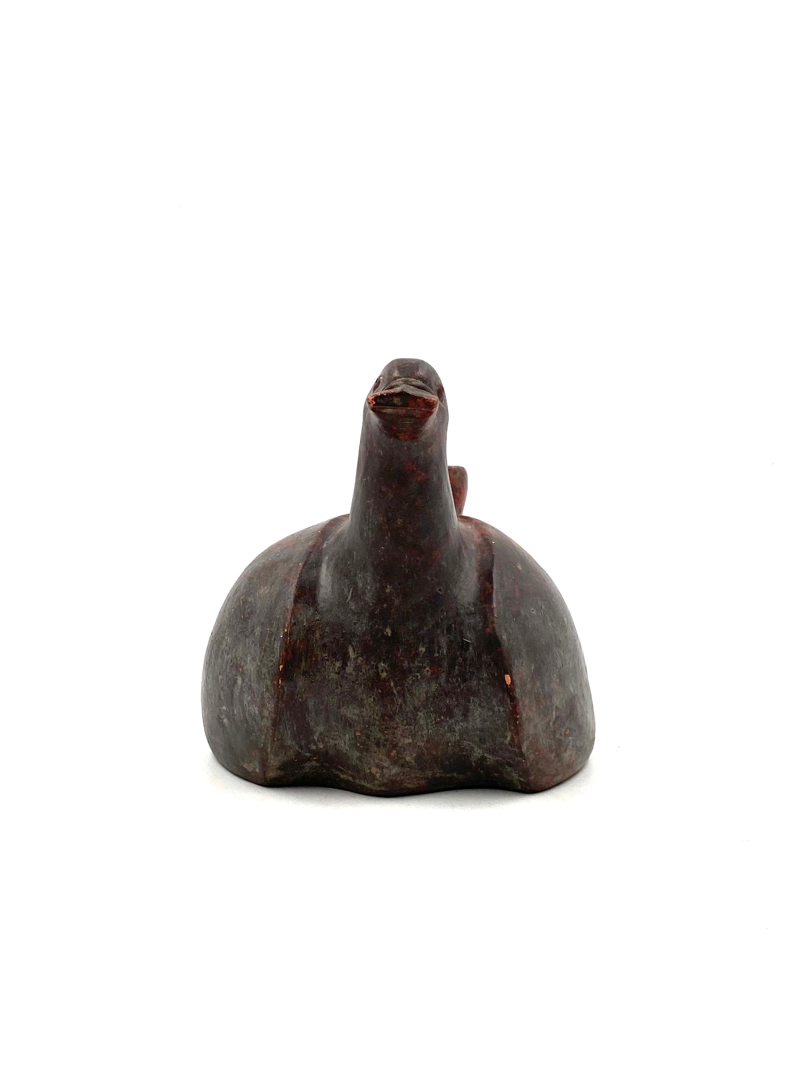 Organischer moderner Krug in Form einer Ente, Keramik, Mexiko 1970er Jahre im Angebot 1