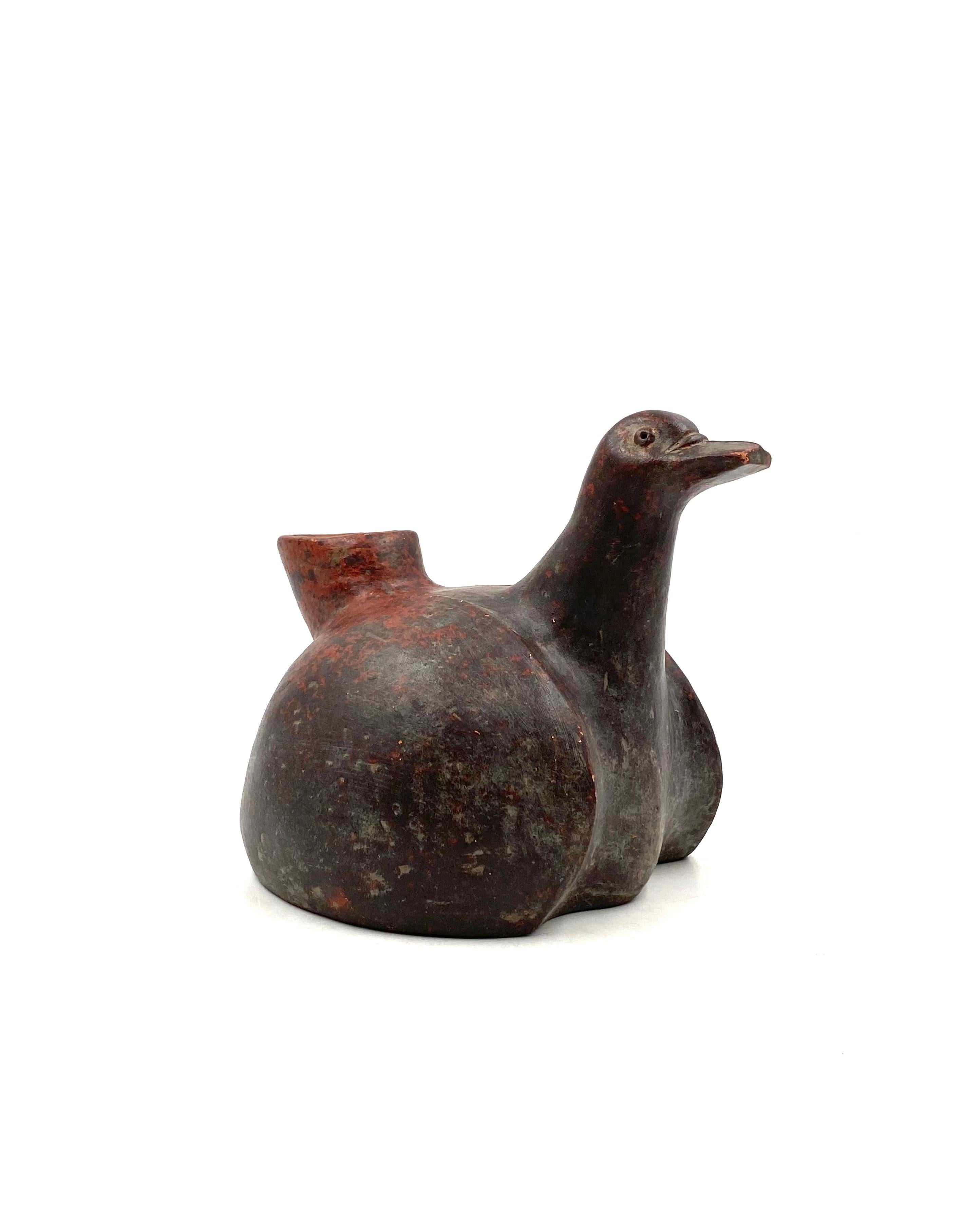 Organic modern duck shaped jug ceramic, Mexico 1970s For Sale 1