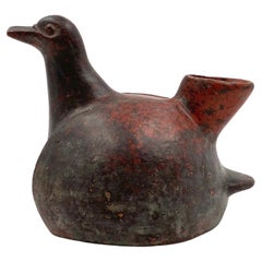 Organic modern duck shaped jug ceramic, Mexico 1970s