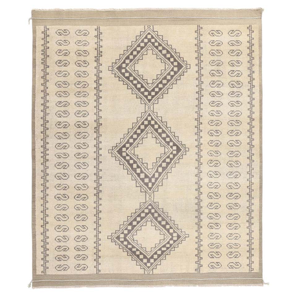 Organic Modern Earth-Tone Moroccan Area Rug For Sale at 1stDibs