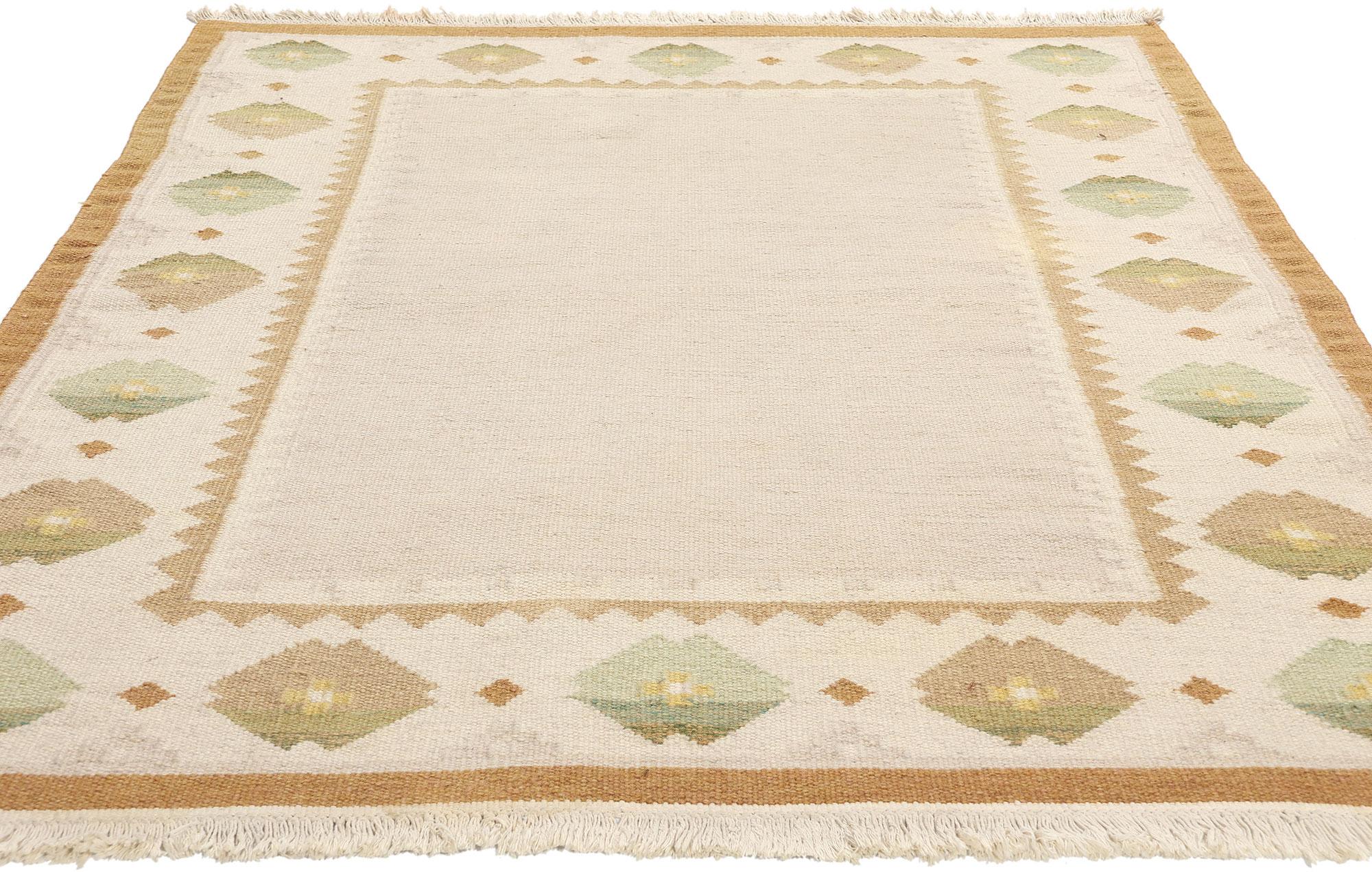Röllakan Sueco Vintage Escandinavo de Mediados de Siglo, 04'09 x 06'06 Escandinavo moderno en venta