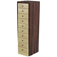 Organic Modern, European, 21st Century, Drawer Cabinet, Dresser, Walnut, Maple