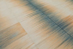 Alfombra orgánica moderna de tejido plano, de lana hilada a mano y con tintes vegetales naturales