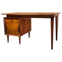 Organic Modern Floating Top Walnut Desk
