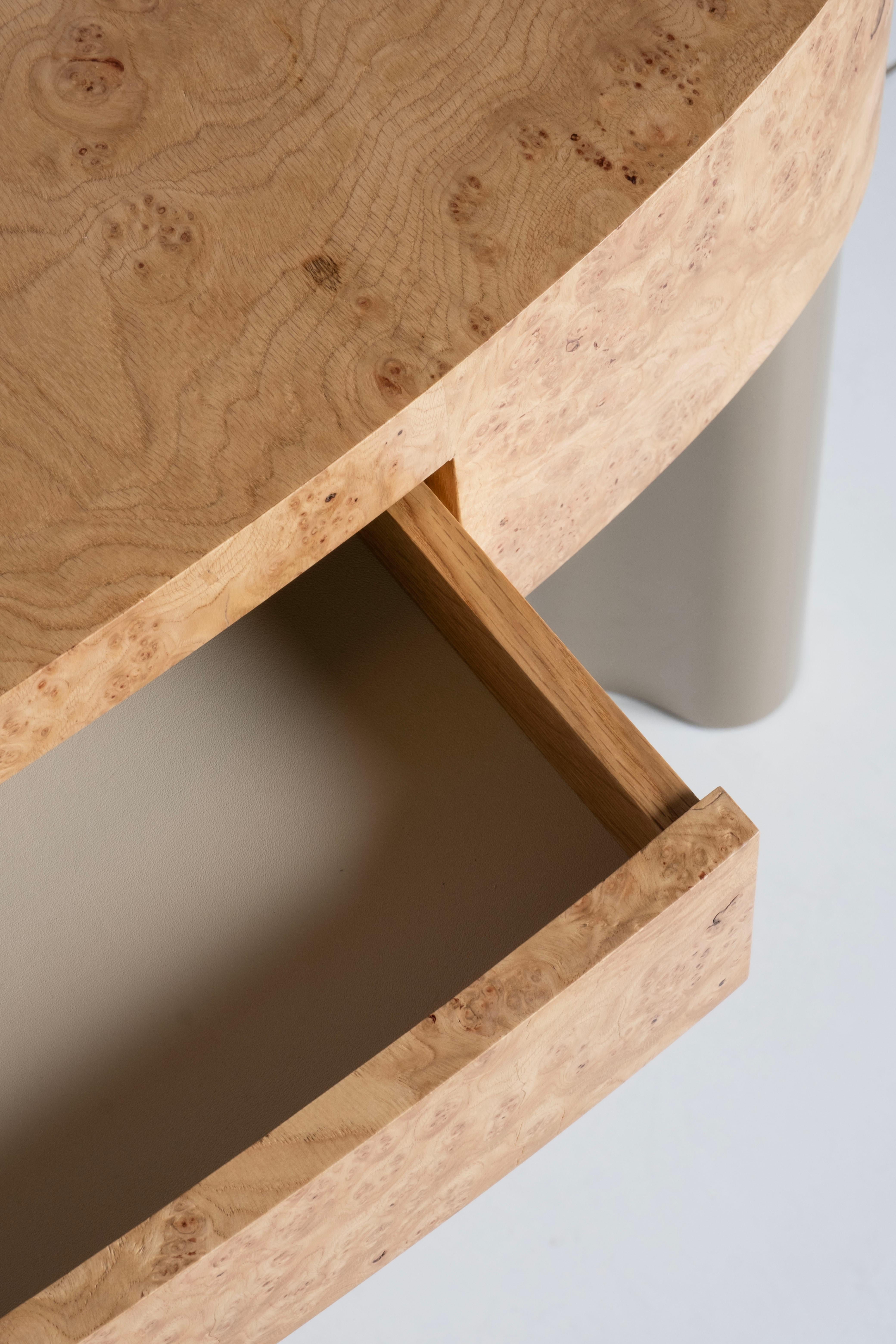 Organic Modern Formosa Console Table, Oak Root, Lacquer, Handmade by Greenapple For Sale 5