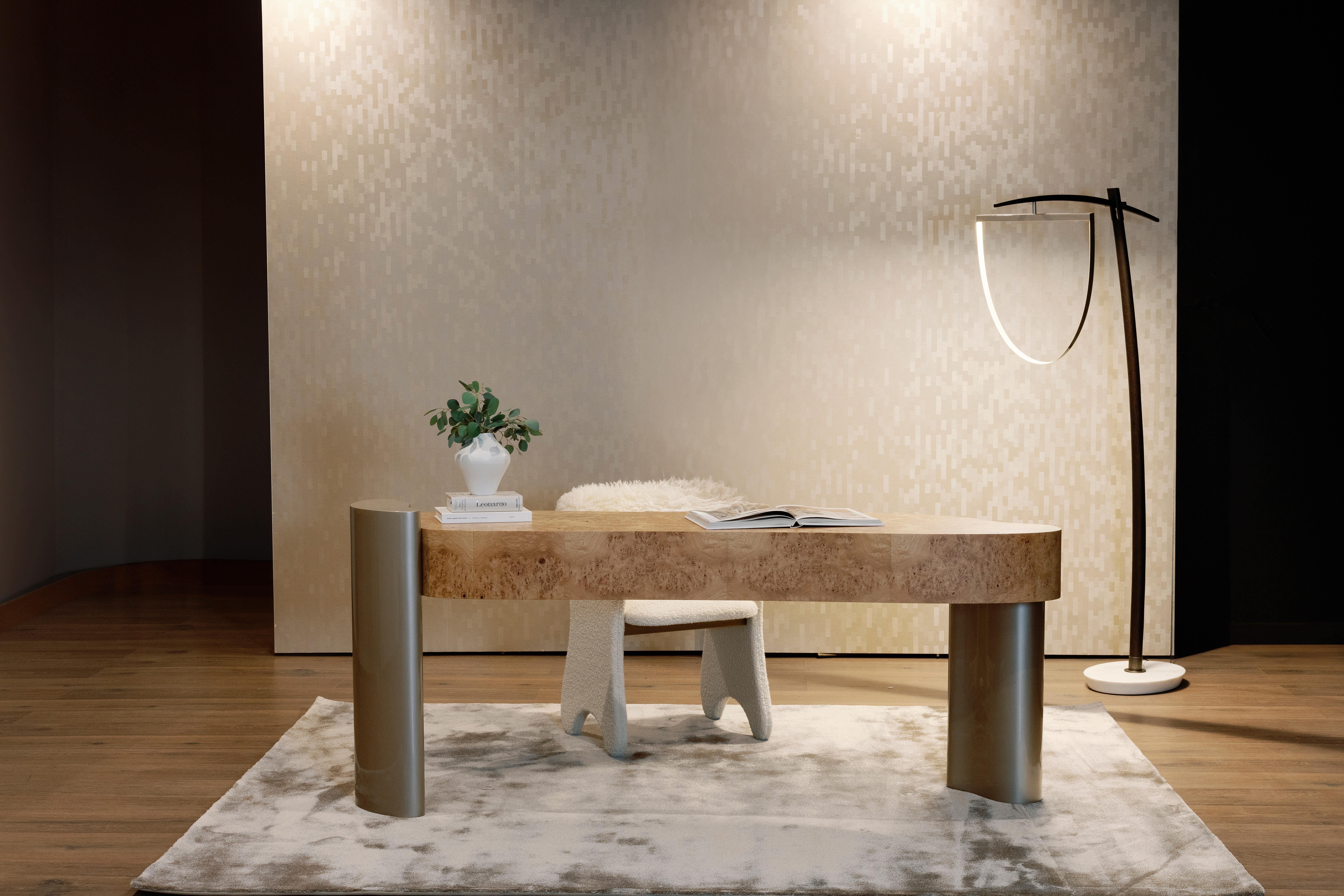 Portuguese Organic Modern Formosa Console Table, Oak Root, Lacquer, Handmade by Greenapple For Sale