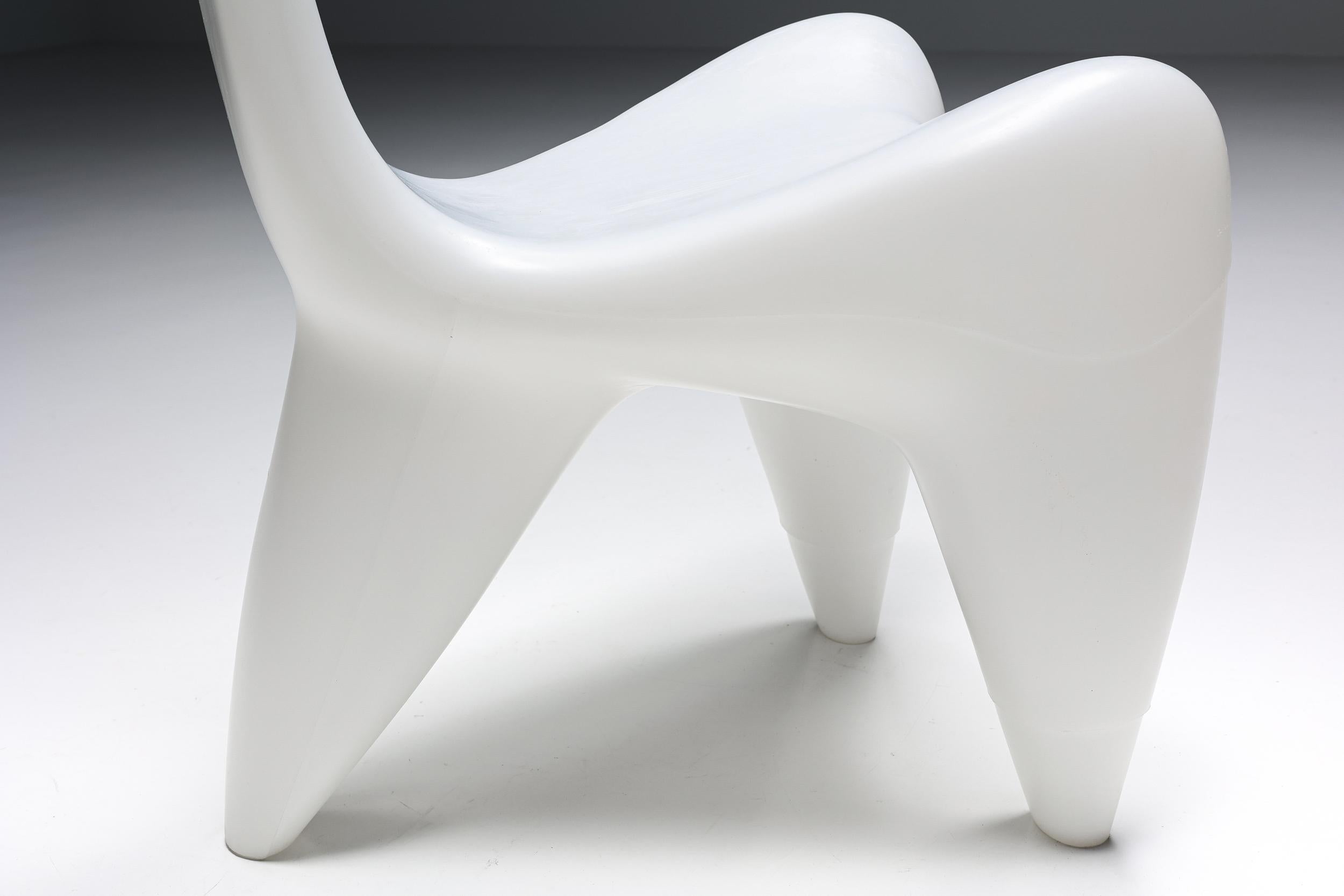 Plastic Organic Modern, Galactica Lounge Chair Organic Design Douglas Mount Jetnet, 1990
