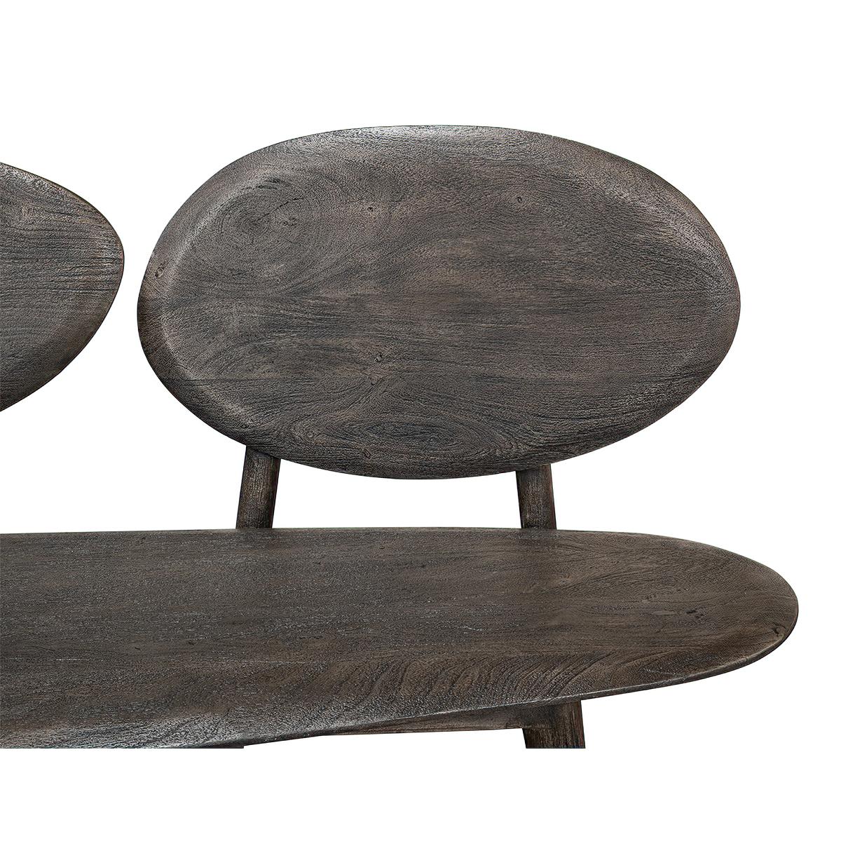 Banco Orgánico Moderno de Madera Grisácea Siglo XXI y contemporáneo en venta