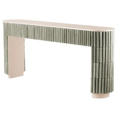 Organic Modern Handmade Portuguese Nude Tiles Nouvelle Vague Konsolentisch