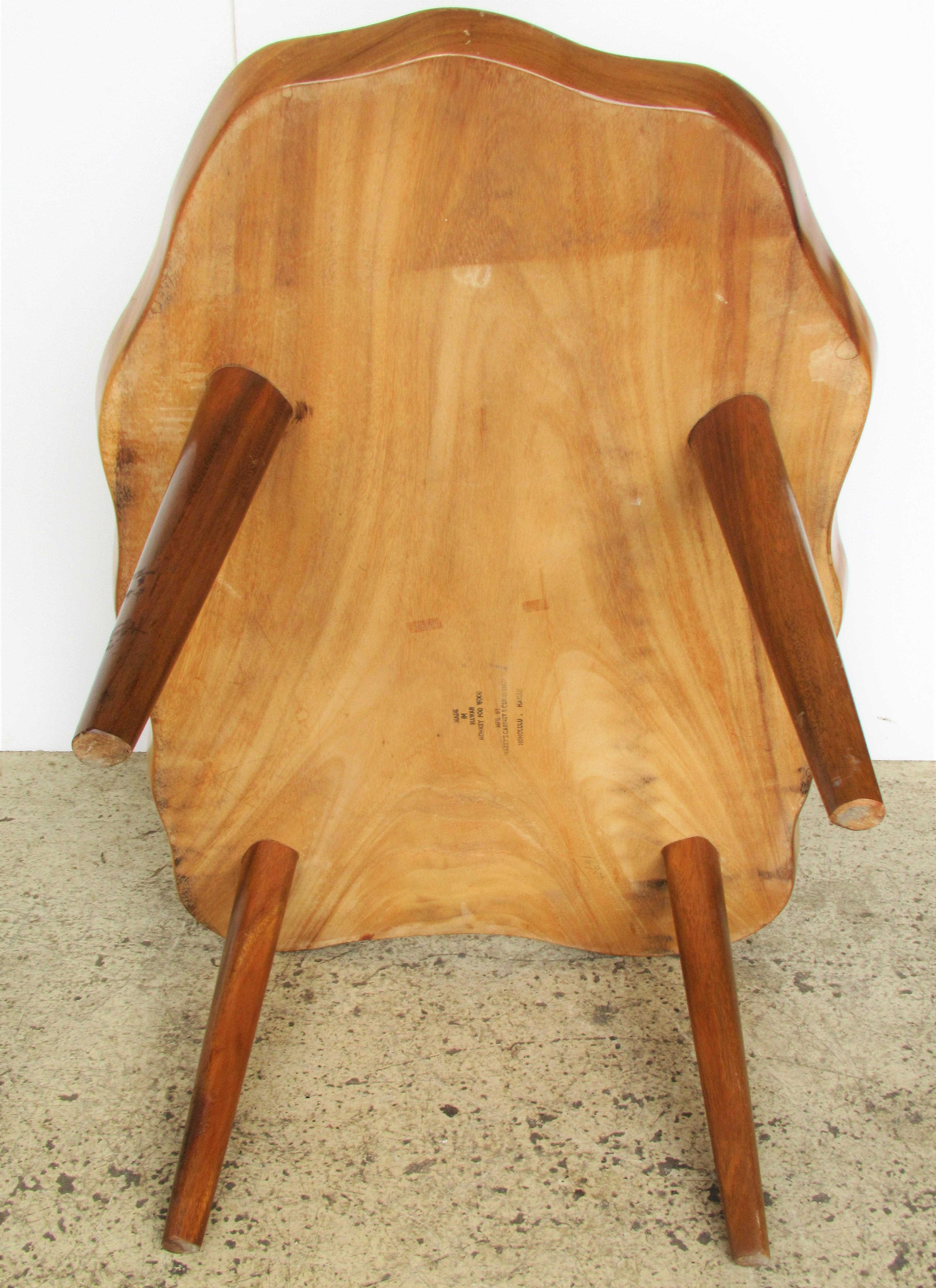  Organic Modern Hawaiian Monkey Pod Wood Table 4