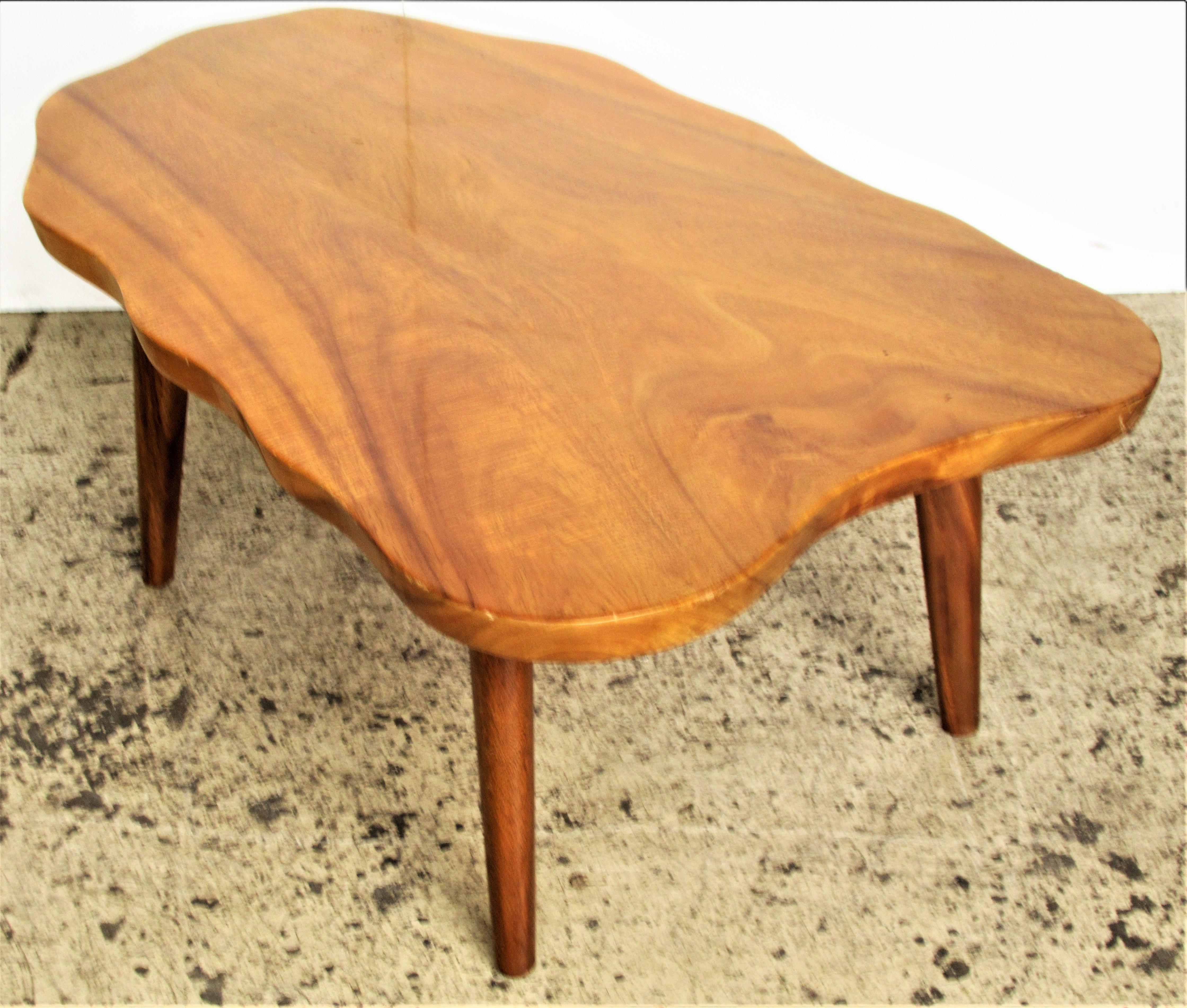  Organic Modern Hawaiian Monkey Pod Wood Table 1