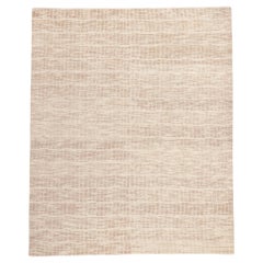 Tapis organique moderne High-Low, l'expressionnisme abstrait rencontre le subtil Shibui